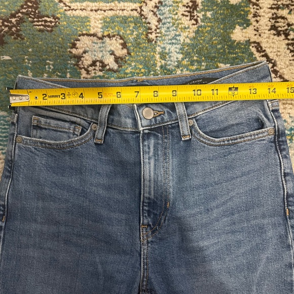 Banana Republic Distressed High Rise Straight Jeans 27 - Picture 3 of 10